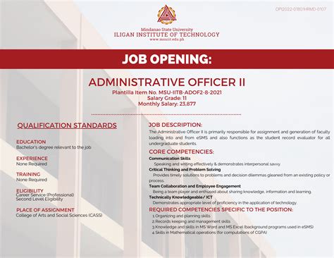 http://bit.ly/sdo1-apptforms|Administrative Officer II — Government Jobs.PH.